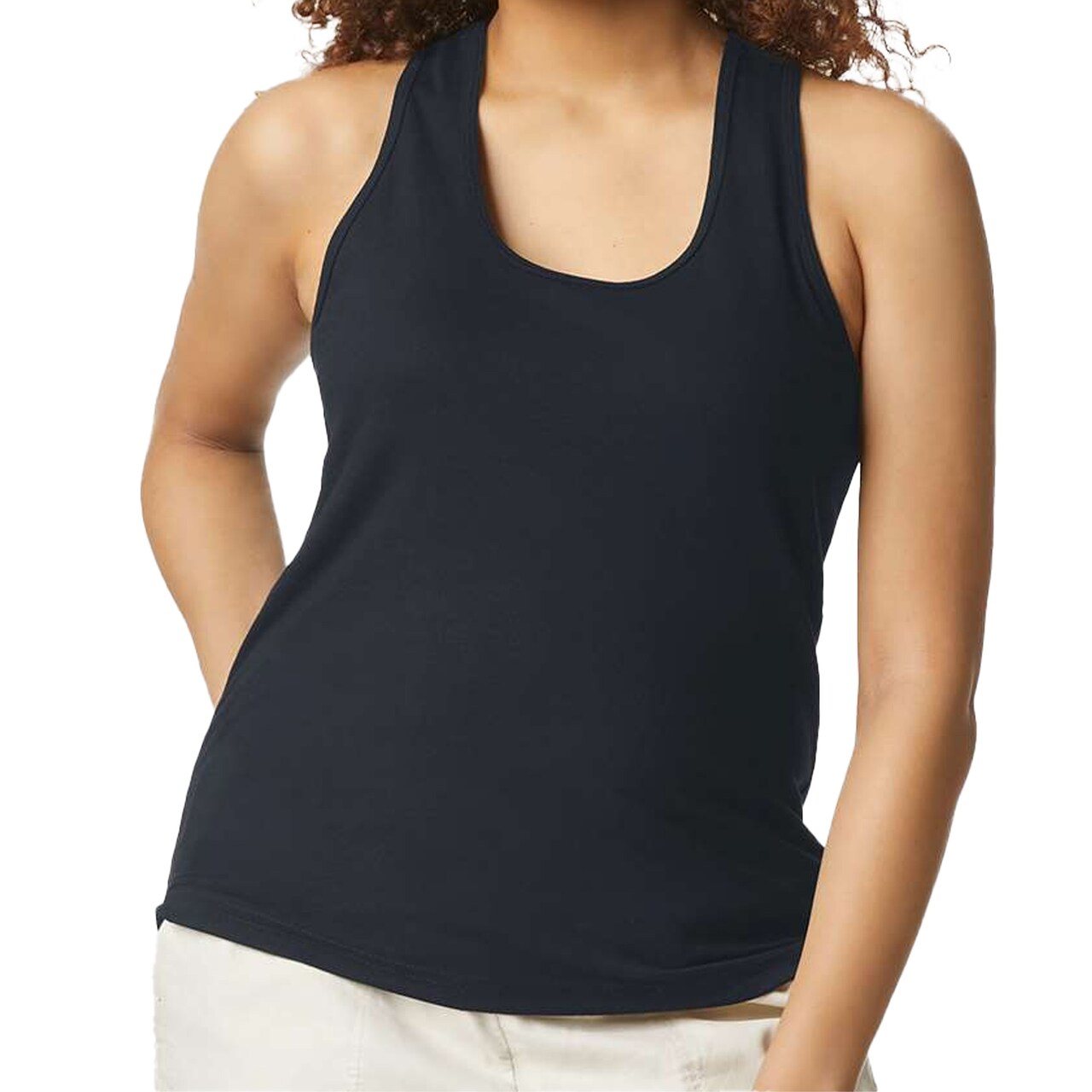 Gildan Women's Softstyle CVC Racerback Tank Top, Fashion Sleeveless Basic Tank
